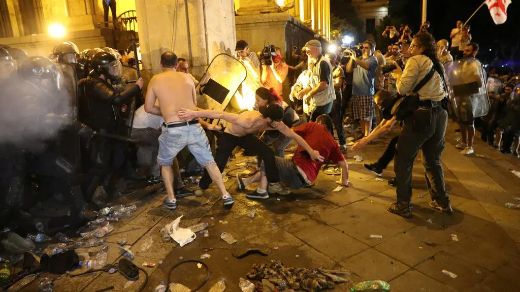 Cała rozmowa z Wojciechem Wojtasiewiczem o demonstracji w Tbilisi