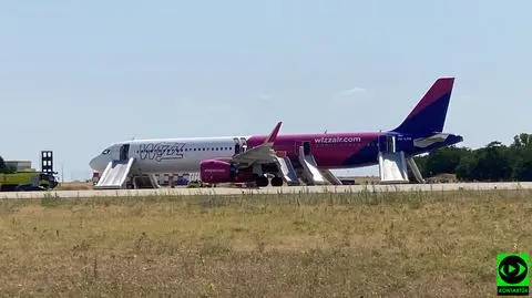 Nieplanowane lądowanie samolotu WizzAir w Budapeszcie