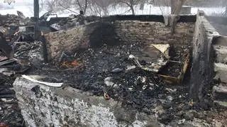 Budynek całkowicie spłonął 