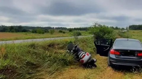 Pijany motocyklista z dożywotnim zakazem prowadzenia uciekał przed policją