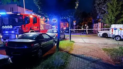 Spłonęła przyczepa kempingowa, w środki strażacy znaleźli zwęglone ciało mężczyzny