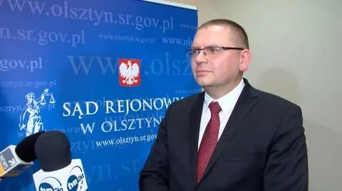 Sędzia Maciej Nawacki rozmawiał z dziennikarzami po zebraniu sędziów 