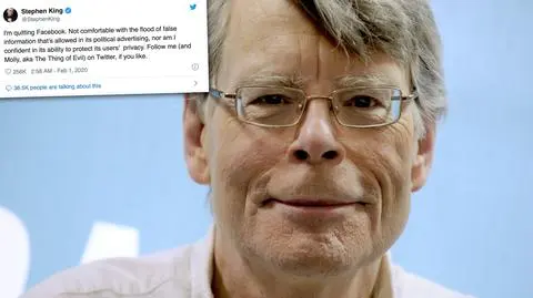 Stephen King usunął konto z portalu społecznościowego. "Nie czuję się komfortowo"