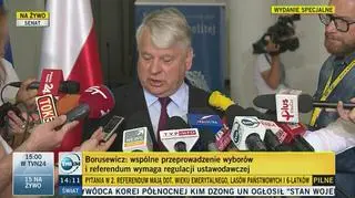 Marszałek Senatu o referendum prezydenta Dudy