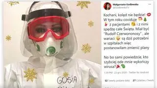 Małgorzata Godlewska pracuje w szpitalu