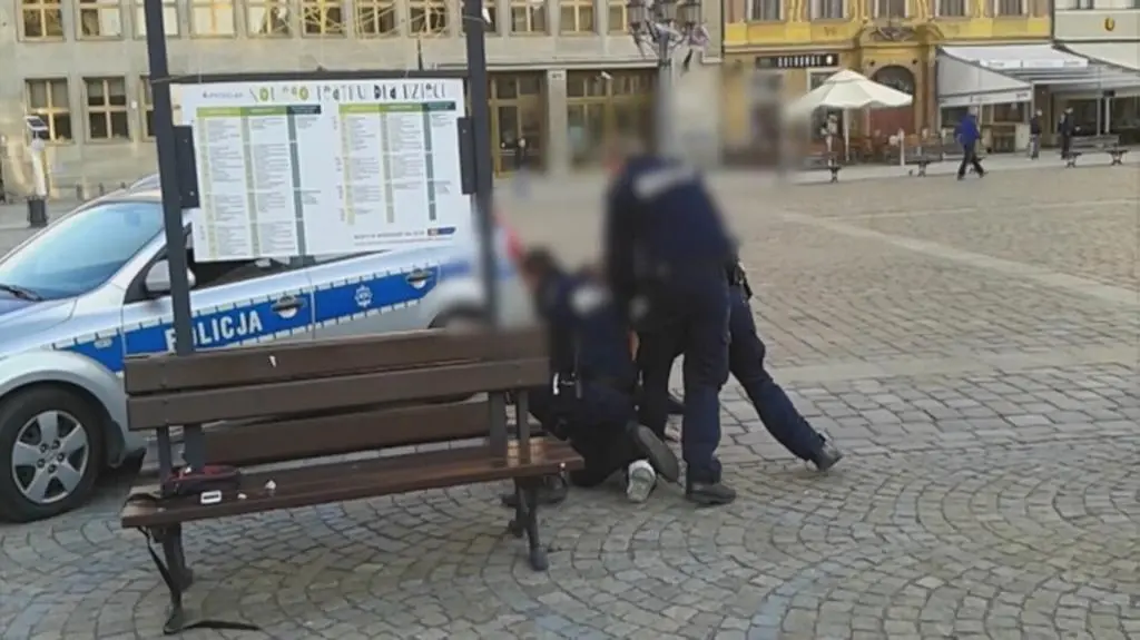 Interwencja policji. Nagranie świadka