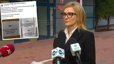 Kierownictwo prokuratury nieobecne. "To chyba jakiś wirus?"