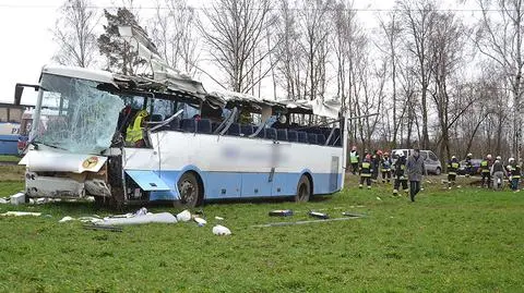 Policja o wypadku w Kaczkach Średnich