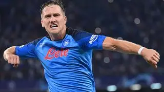 Piotr Zieliński scored twice for Napoli against Liverpool 