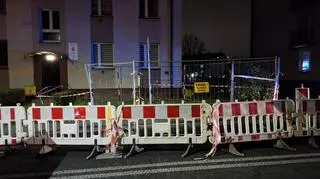 Zapadlisko na ulicy Leśnej w Siemianowicach Śląskich