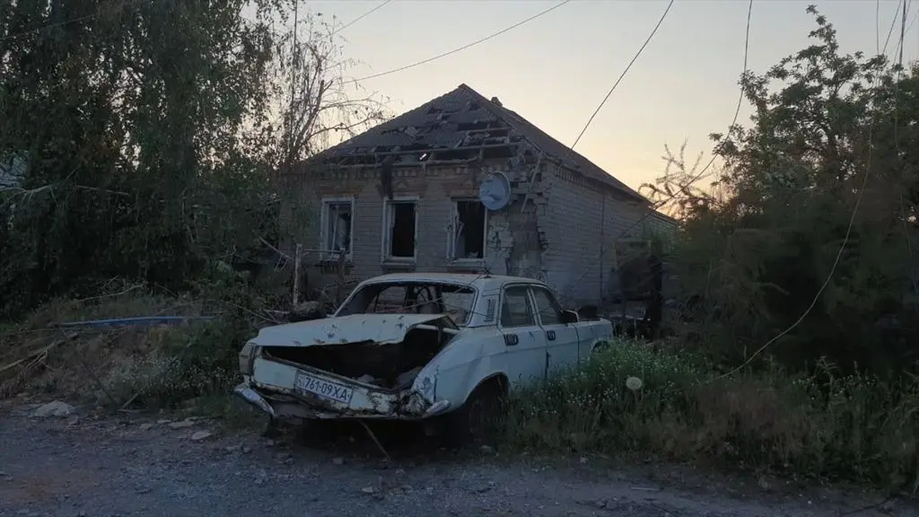 Zniszczenia w Iziumie  