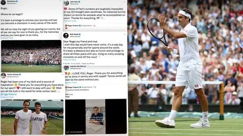 Świat sportu reaguje na decyzję Federera. "Najsmutniejszy dzień dla tenisa"