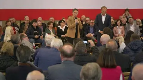 Tusk zaprezentował szefową sztabu wyborczego Koalicji Obywatelskiej Wiolettę Paprocką