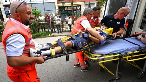 Utytułowany kolarz już poza Giro d'Italia. Doznał poważnych obrażeń