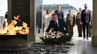 Uroczystości przed Grobem Nieznanego Żołnierza