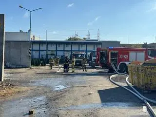 Pożar składowiska odpadów w Lublinie