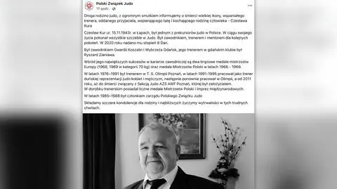 Zmarł Czesław Kur, medalista mistrzostw Europy w judo