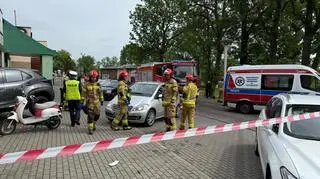 Na miejscu pracują służby