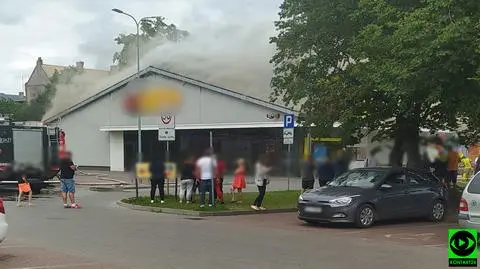 Pożar sklepu. Spłonął niemal całkowicie