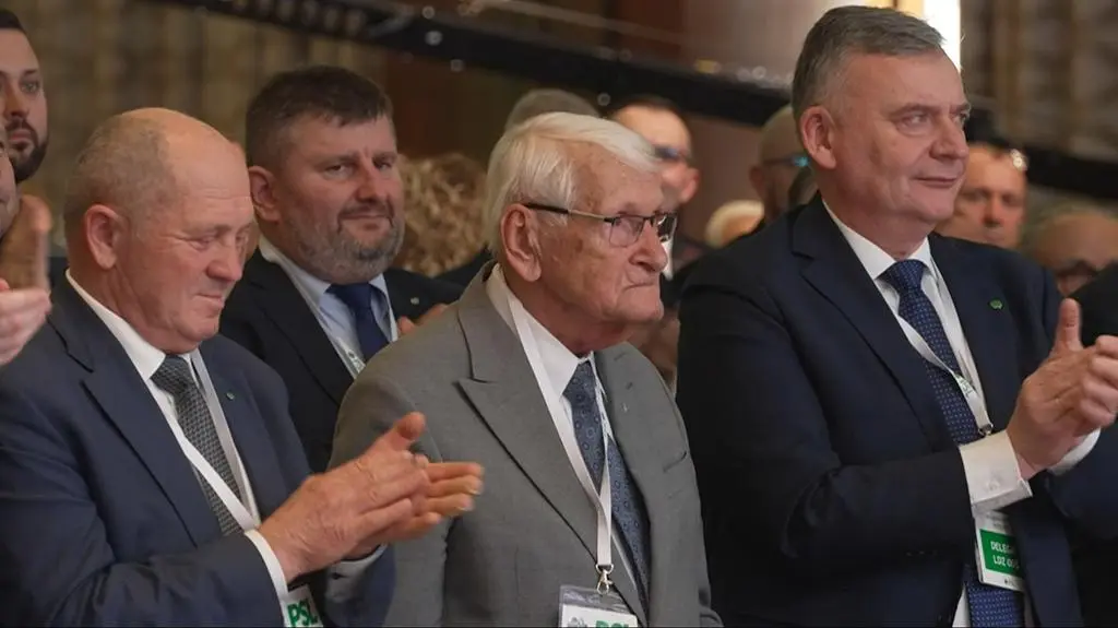 Józef Zych na kongresie Polskiego Stronnictwa Ludowego
