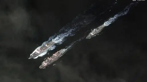 Chińskie okręty na Morzu Filipińskim, widoczny m.in. niszczyciel rakietowy, 3 grudnia 2025