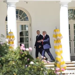Karol Nawrocki i Donald Trump
