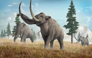 Mamut kolumbijski (wizja artystyczna)