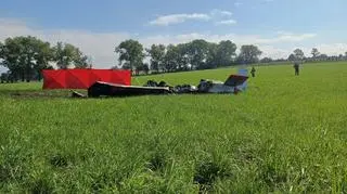 Śmiertelny wypadek awionetki w Lipowej pod Żywcem