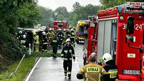 Wypadek autokaru w Rzepienniku Suchym
