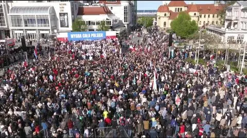 Sopot. Wiec Rafała Trzaskowskiego