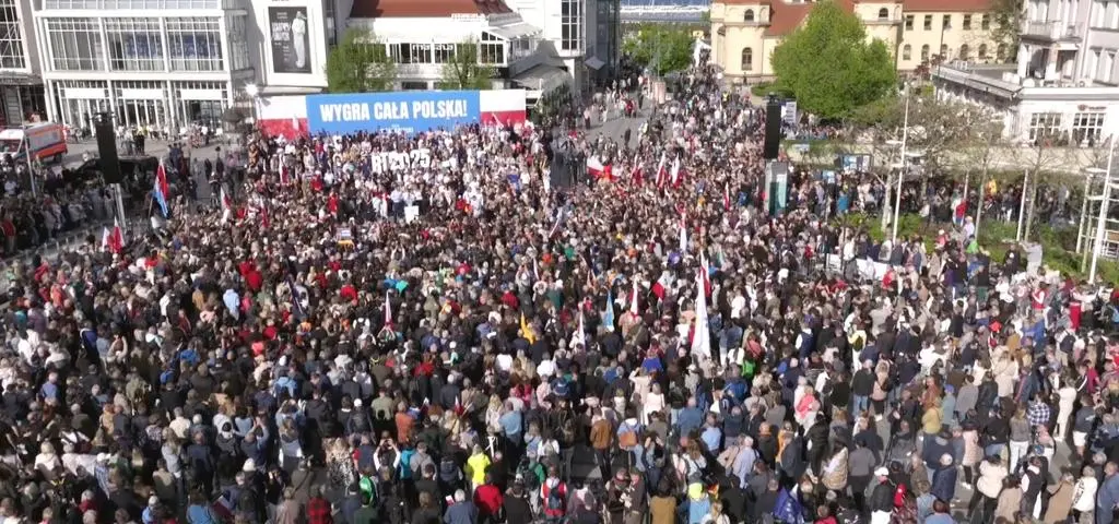 Wiec Rafała Trzaskowskiego z udziałem Donalda Tuska