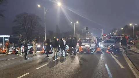 Ostatnie Pokolenie zablokowało Wisłostradę. Kierowcy nie wytrzymali 