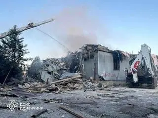 Skutki rosyjskiego ataku w Dobropolu, 16 lipca 2025