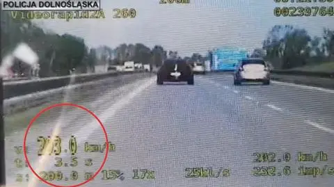 Kierowca mustanga jeschał 203 kilometrów na godzinę na A4