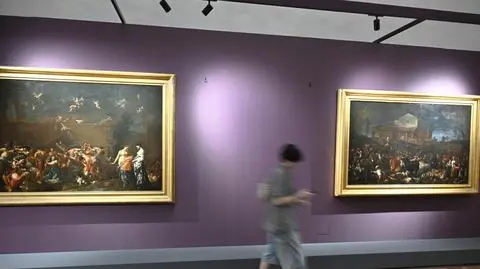 Ściana Galerii Uffizi bez portretu Ferdynanda Medyceusza