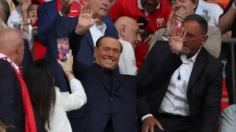 Silvio Berlusconi na stadionie Monzy