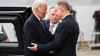 Joe Biden i Andrzej Duda