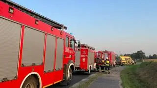 Trzemiętowo. Na miejscu pracowały służby ratunkowe