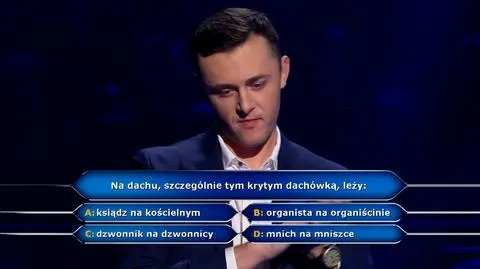 Pytanie w "Milionerach" o dachówki za 250 tysięcy