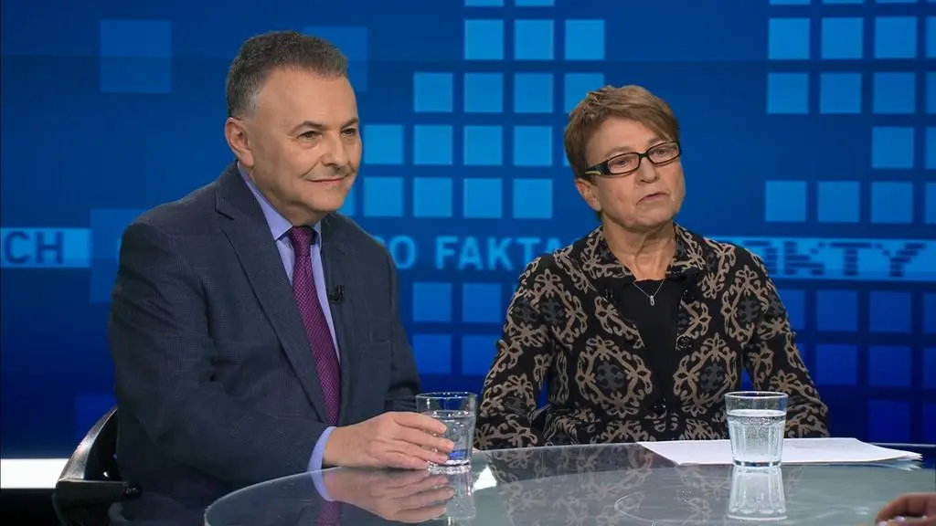 Dr Małgorzata Starczewska-Krzysztoszek i prof. Witold Orłowski w "Faktach po Faktach"