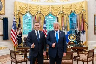 Karol Nawrocki i Donald Trump