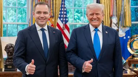 Karol Nawrocki i Donald Trump