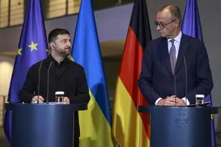 Wołodymyr Zełenski i Friedrich Merz