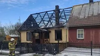 Paliło się w jednej części domu 