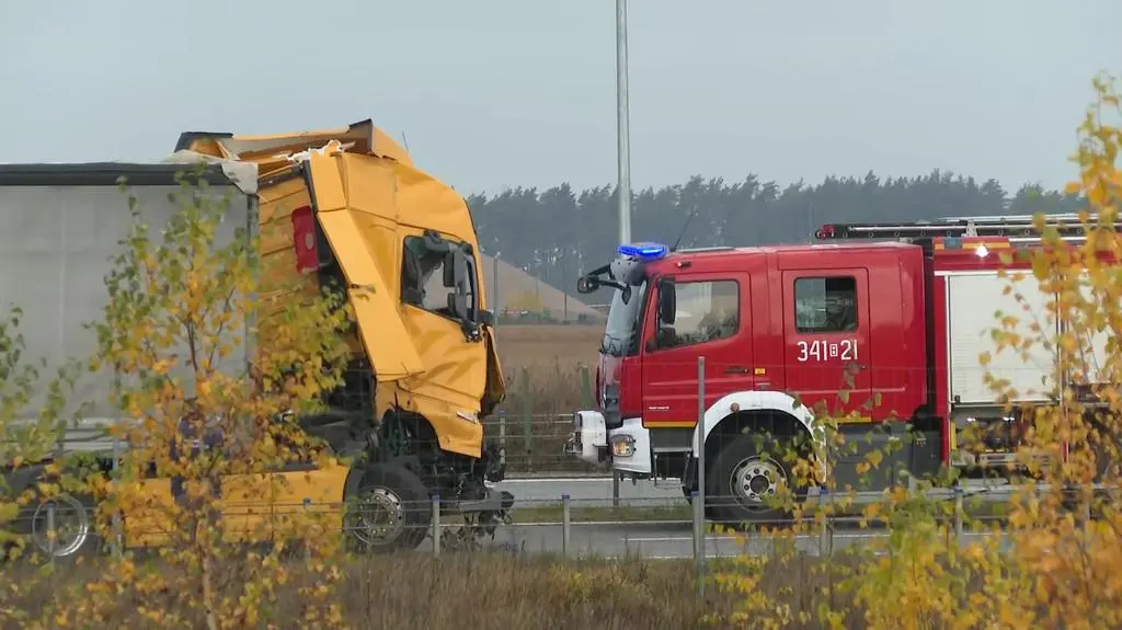 Wypadek na S61  