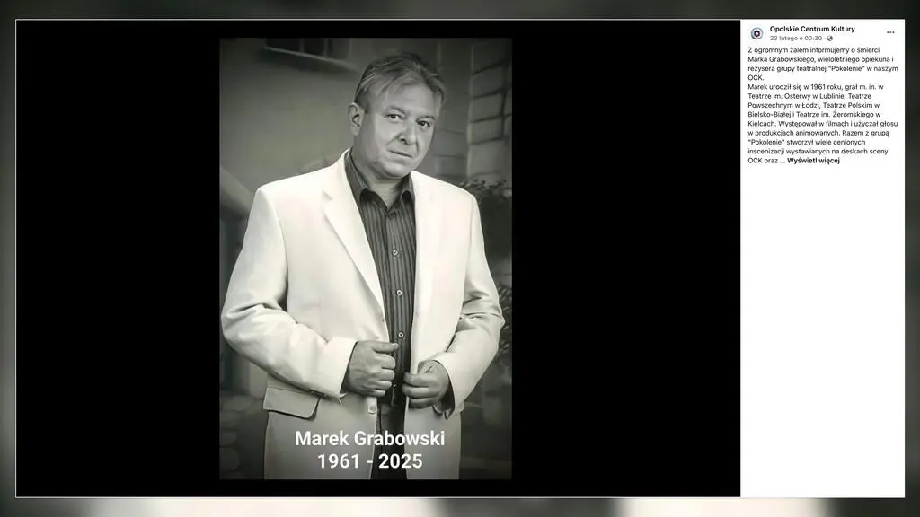 Marek Grabowski nie żyje 