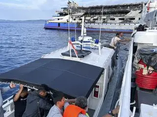 Pożar promu u wybrzeży Indonezji