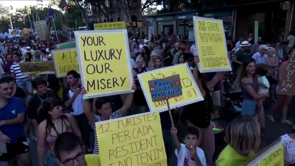 Protest mieszkańców Majorki