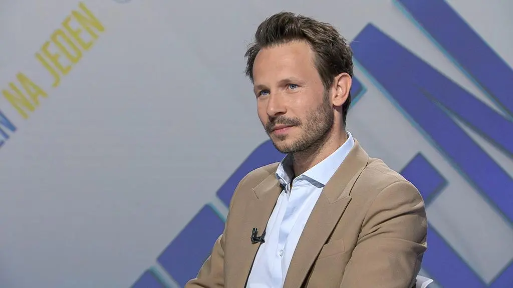 Aktor Mateusz Banasiuk w "Jeden na jeden"