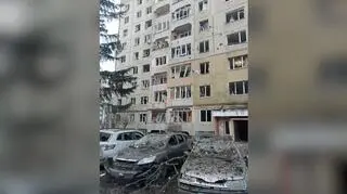 Skutki najnowszego rakietowego ostrzału Ukrainy